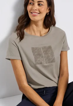 Artwork Shirt mit Turn-Up