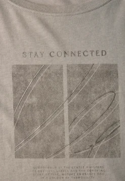 Artwork Shirt mit Turn-Up