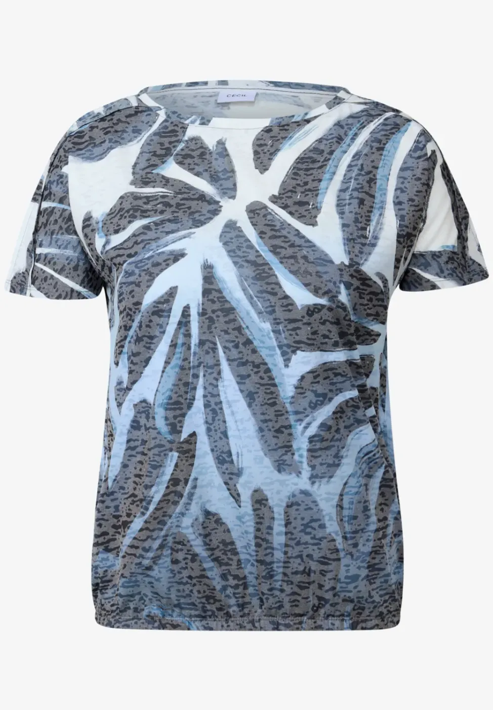 Ausbrenner-Shirt mit Muster