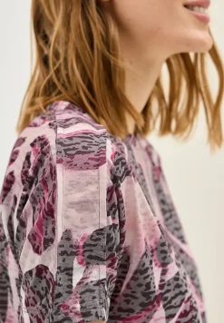 Ausbrenner-Shirt mit Muster