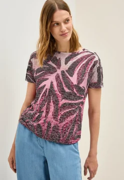 Ausbrenner-Shirt mit Muster
