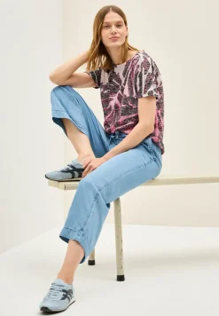 Ausbrenner-Shirt mit Muster