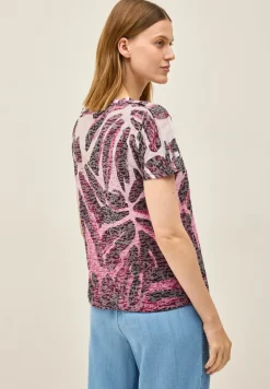 Ausbrenner-Shirt mit Muster