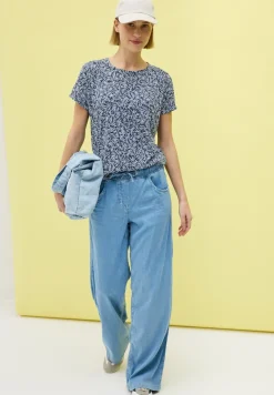 Ausbrenner Shirt mit Print
