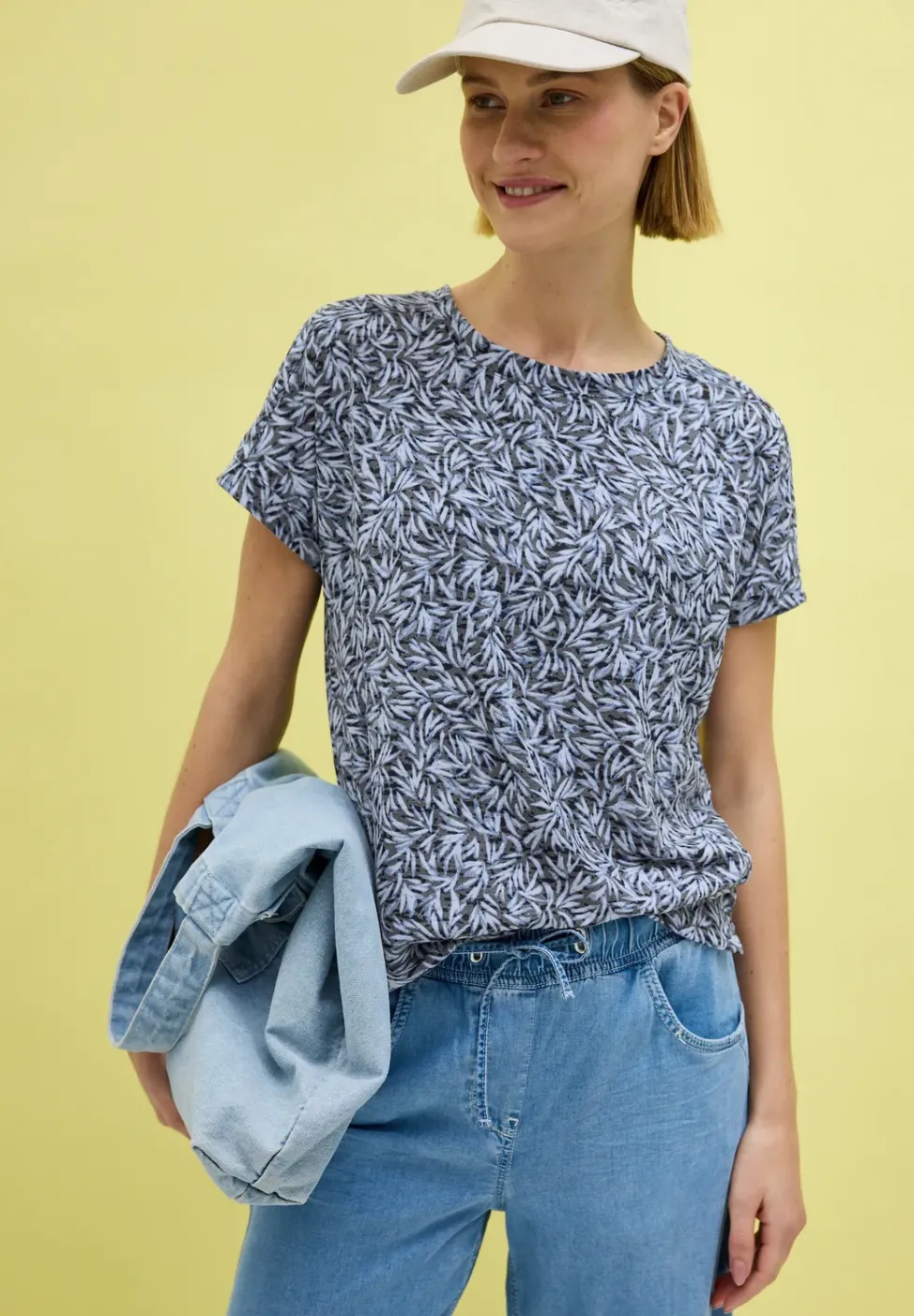 Ausbrenner Shirt mit Print