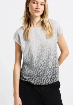 Ausbrenner-Shirt mit Print