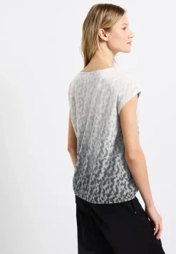 Ausbrenner-Shirt mit Print