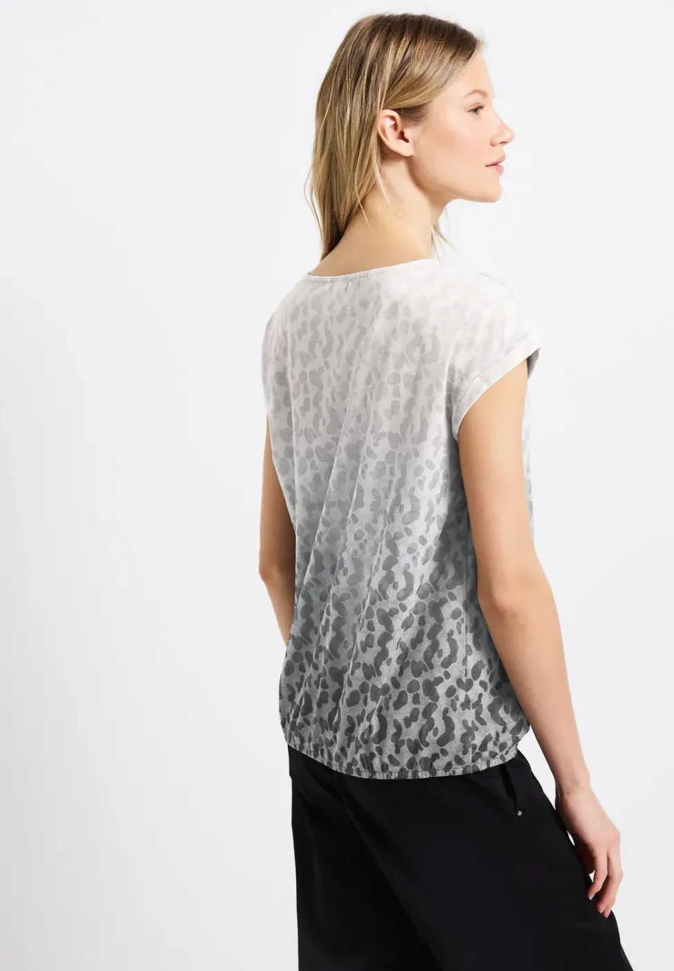 Ausbrenner-Shirt mit Print
