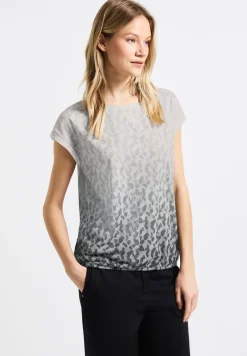 Ausbrenner-Shirt mit Print