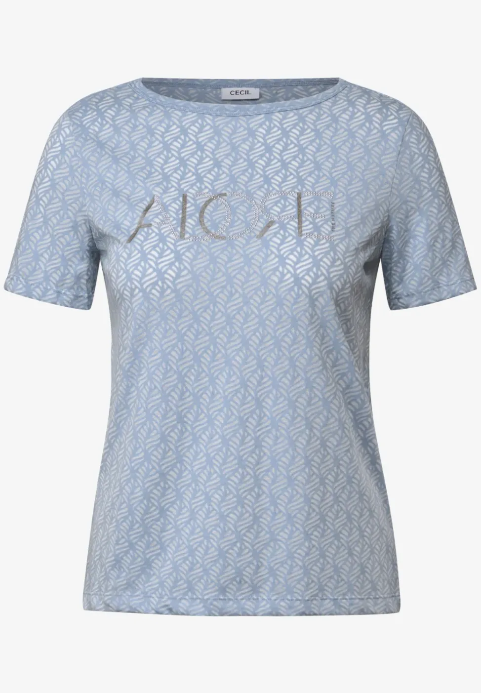 Ausbrenner-Shirt mit Wording