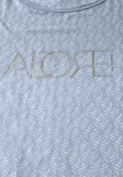Ausbrenner-Shirt mit Wording