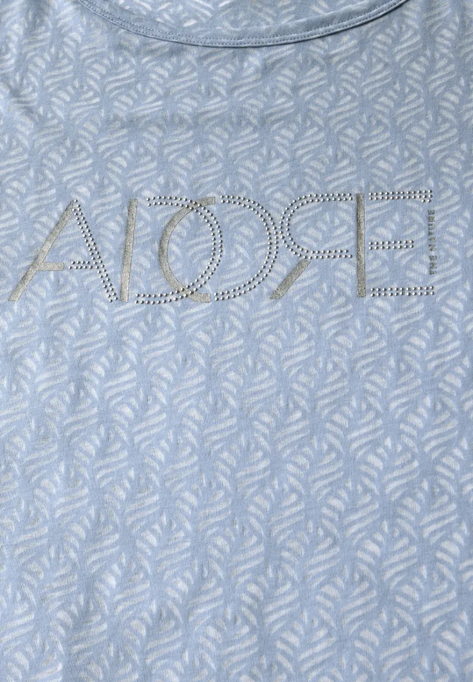 Ausbrenner-Shirt mit Wording
