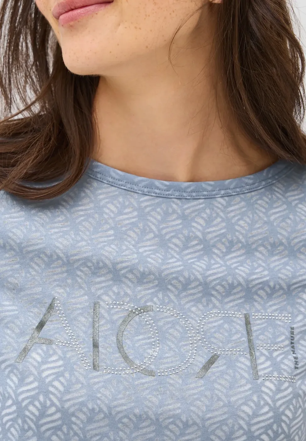 Ausbrenner-Shirt mit Wording