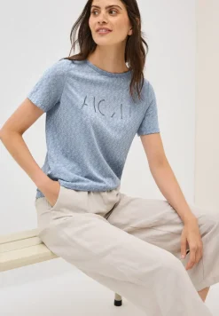 Ausbrenner-Shirt mit Wording