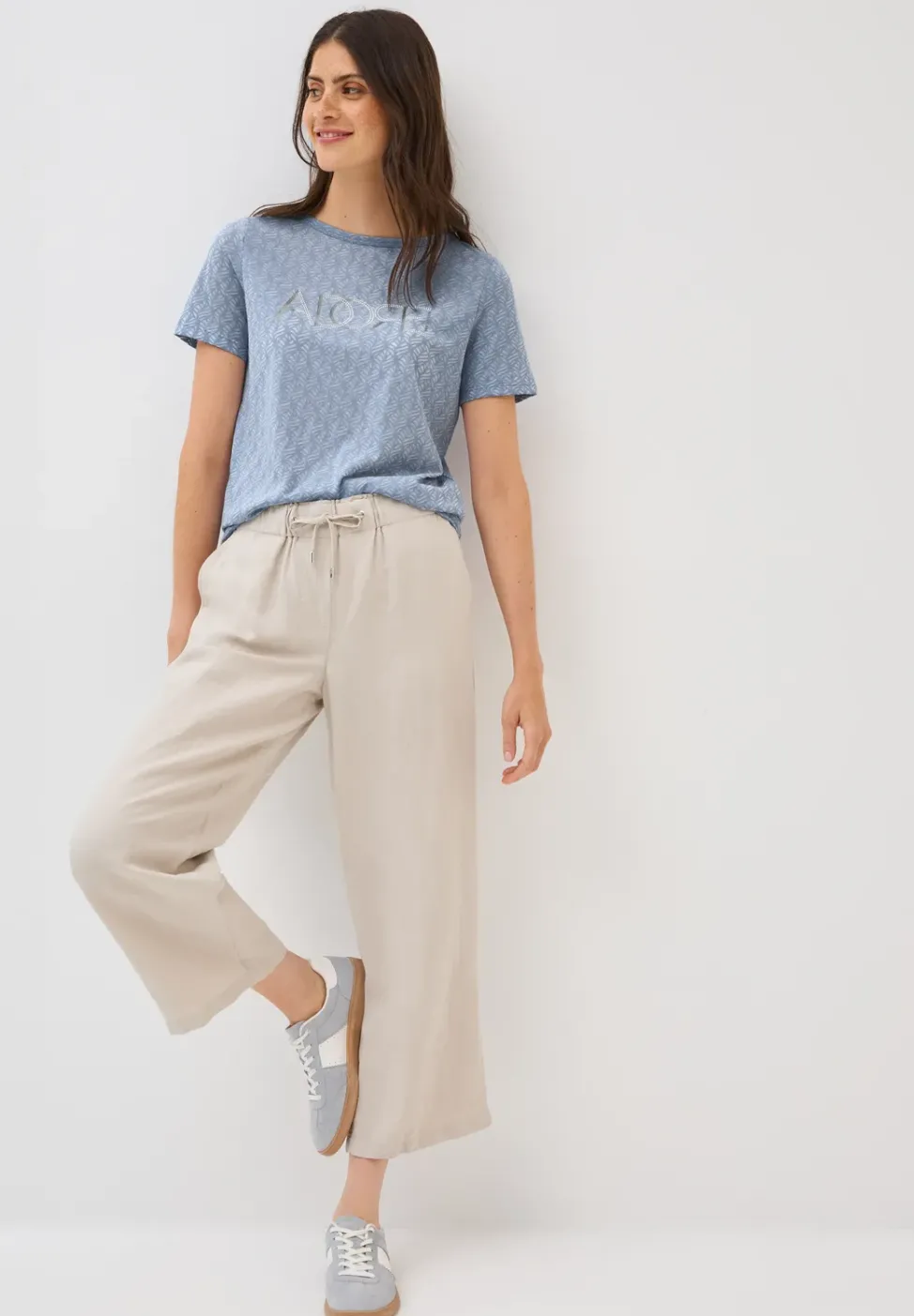 Ausbrenner-Shirt mit Wording