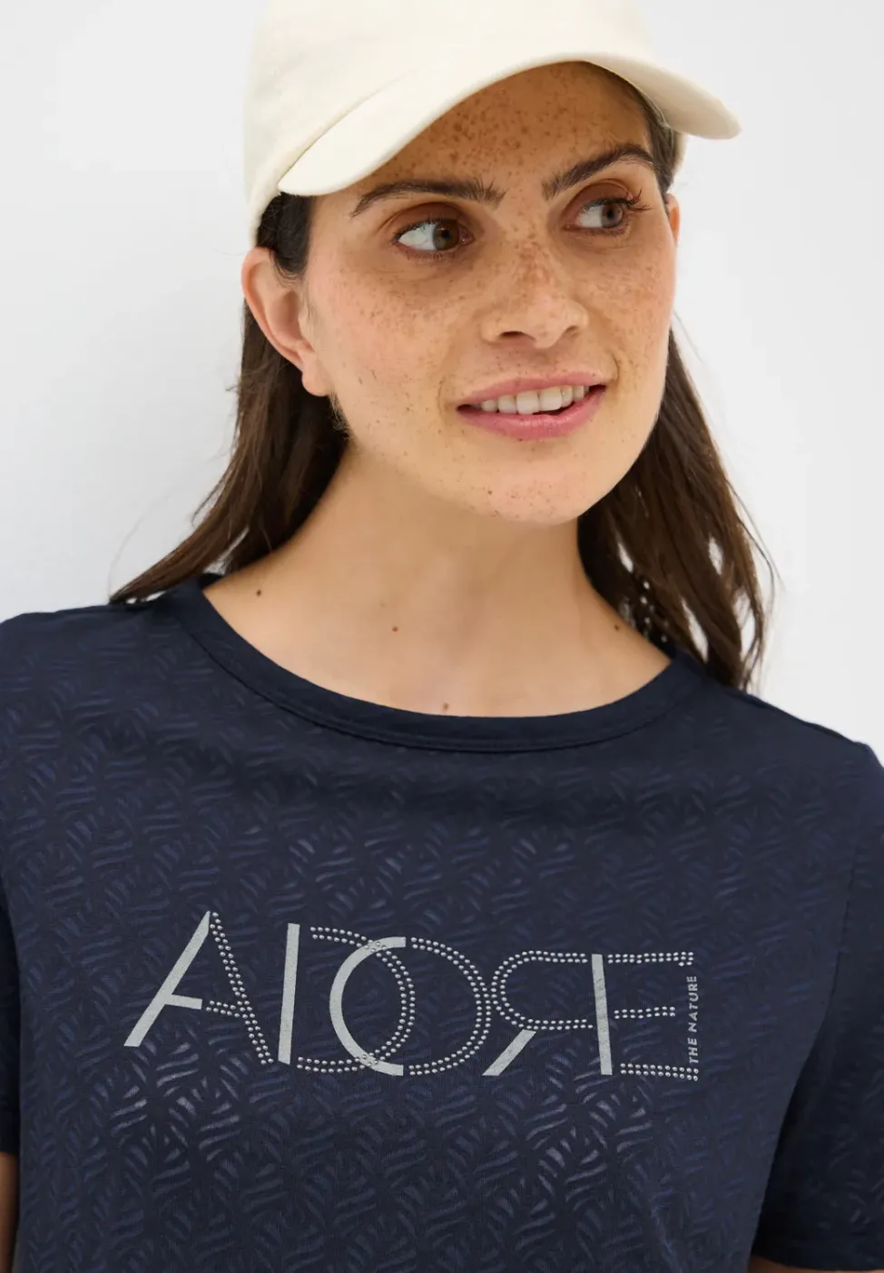 Ausbrenner-Shirt mit Wording