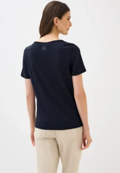 Ausbrenner-Shirt mit Wording