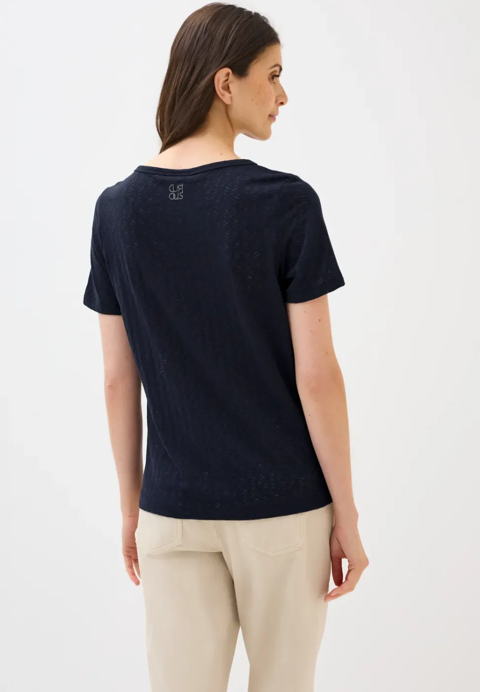 Ausbrenner-Shirt mit Wording