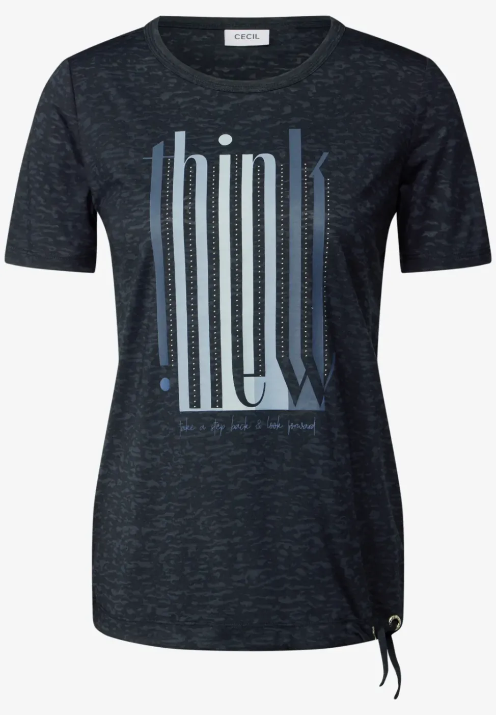 Ausbrenner-Shirt mit Wording