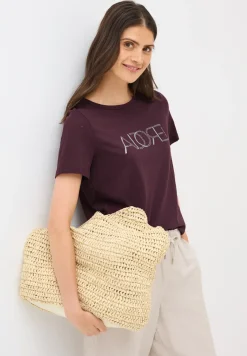 Ausbrenner-Shirt mit Wording