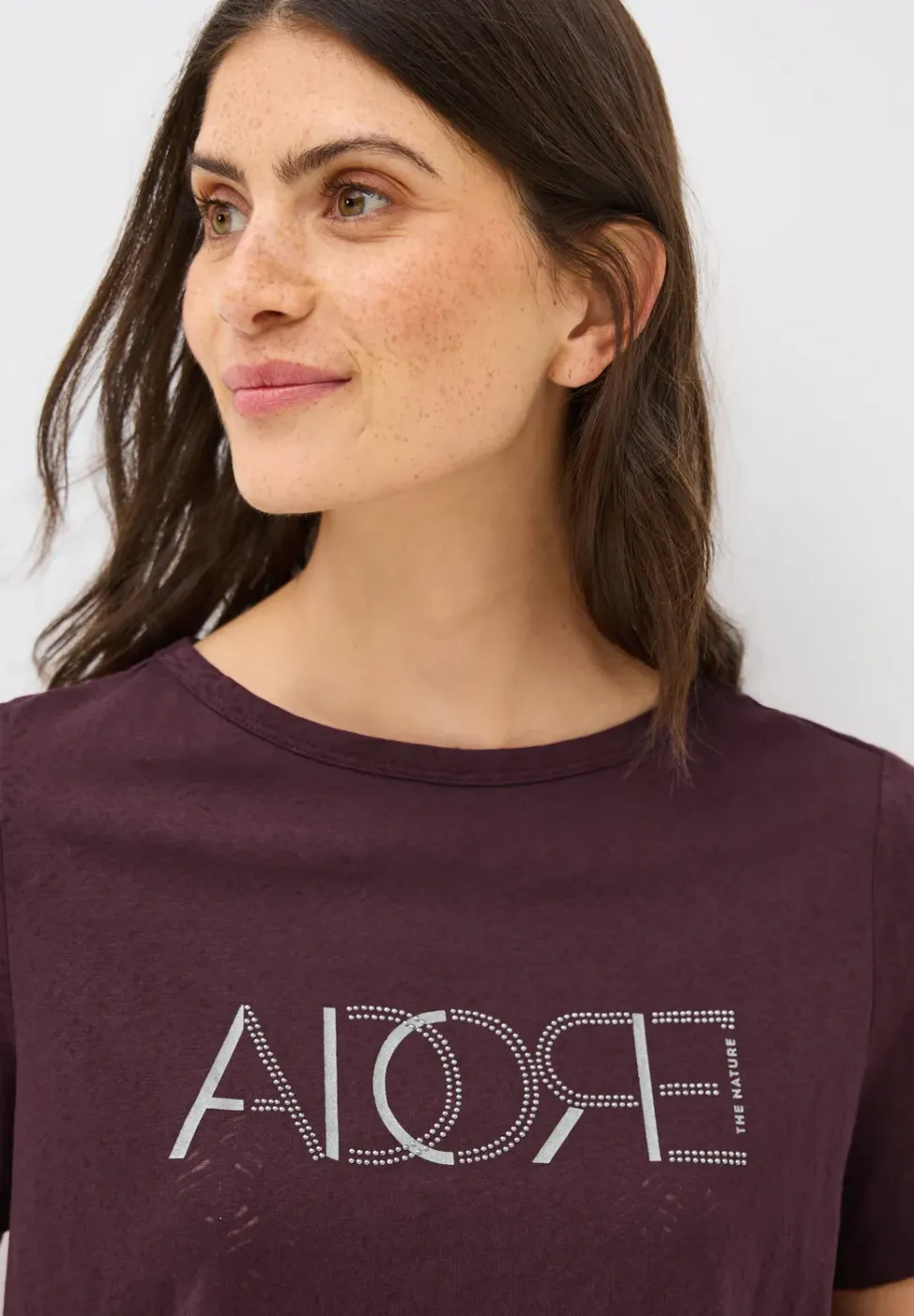 Ausbrenner-Shirt mit Wording