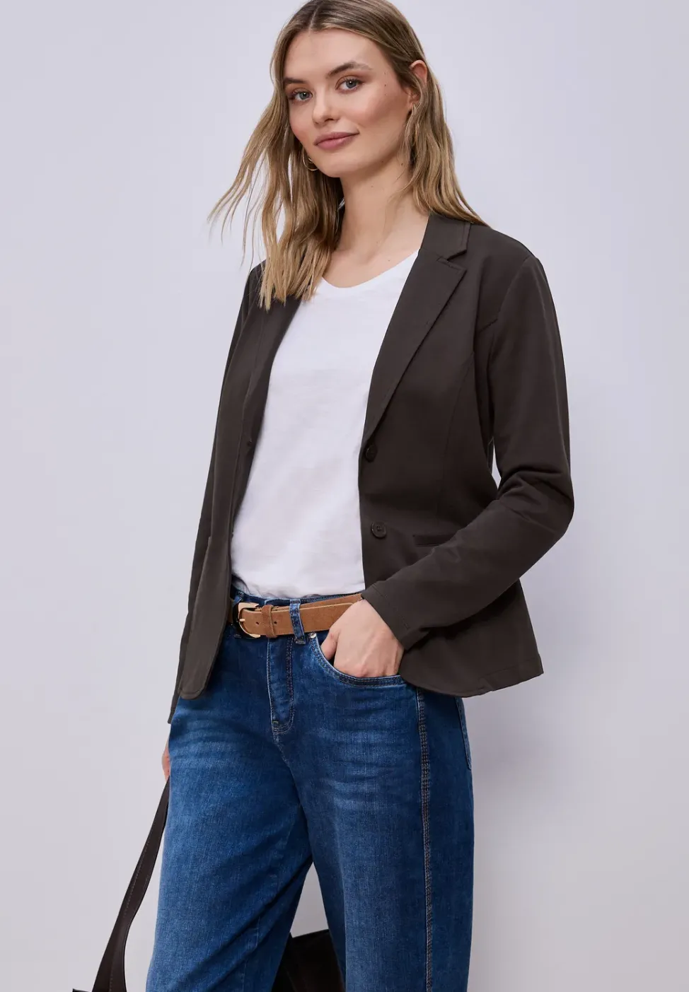 Basic Blazer aus Jersey