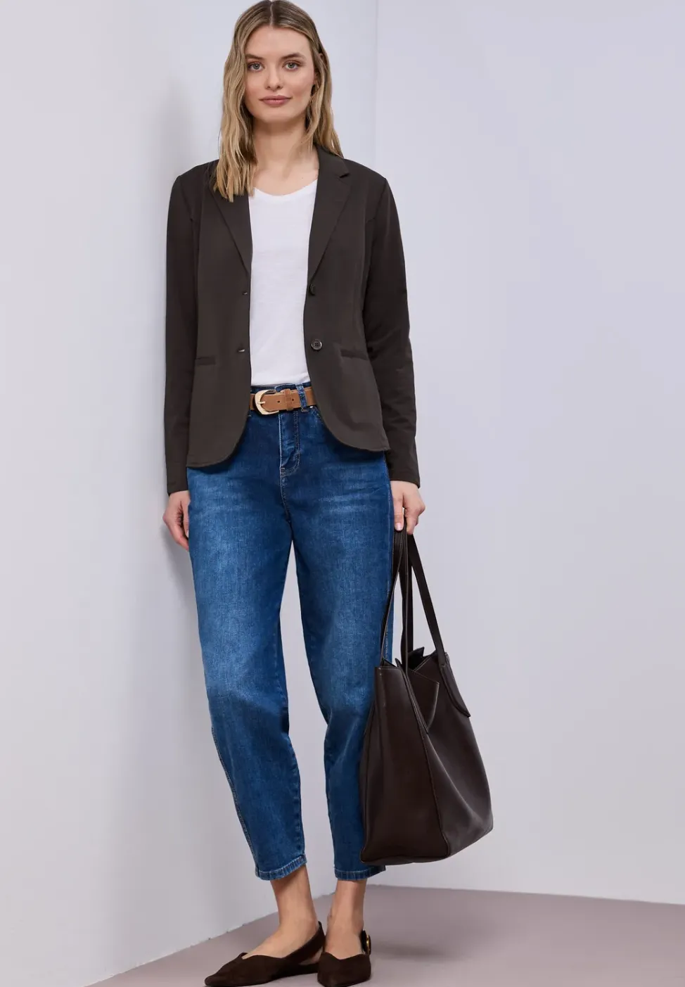 Basic Blazer aus Jersey