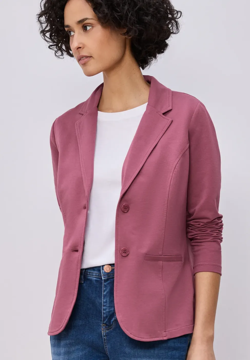 Basic Blazer aus Jersey