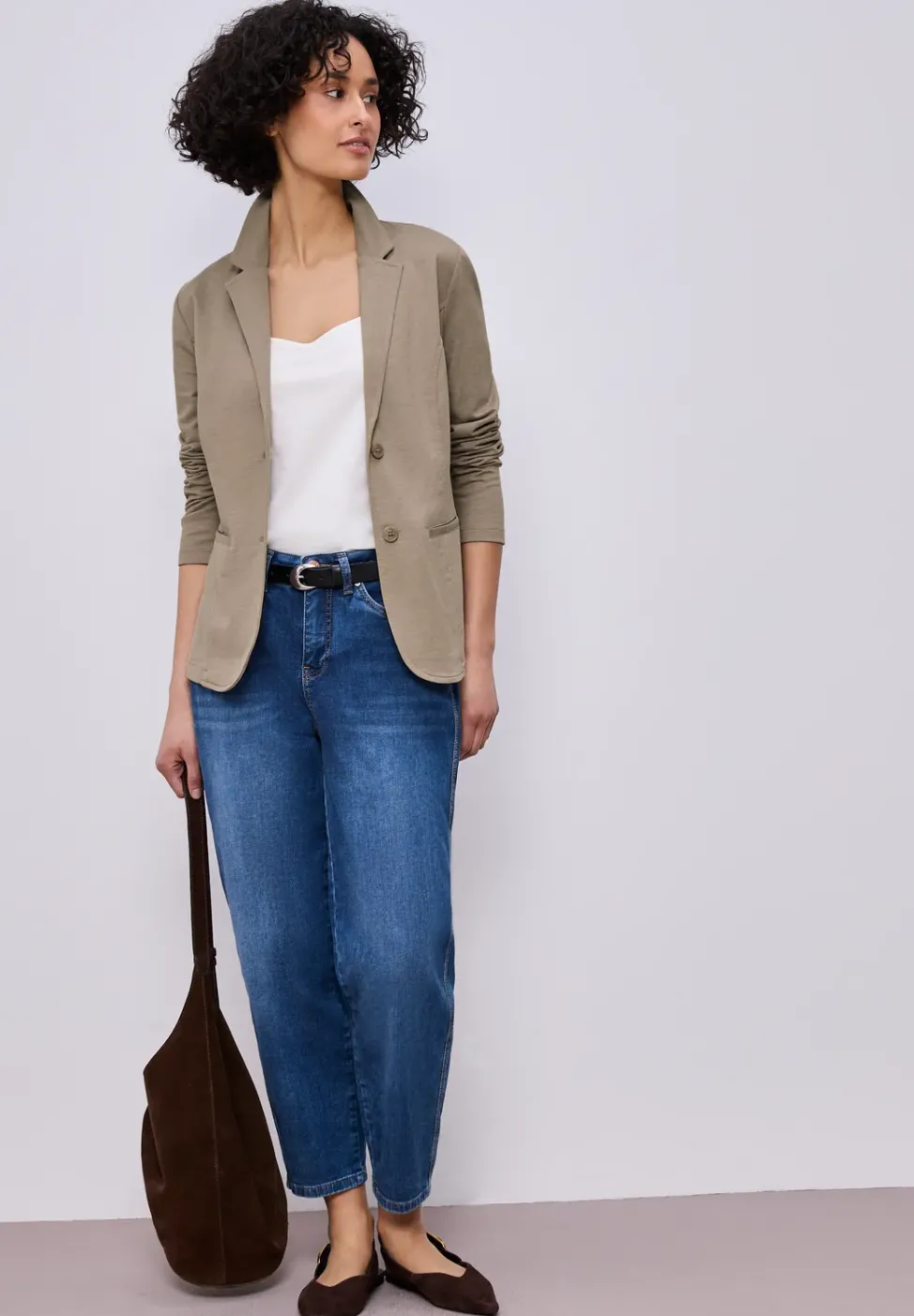 Basic Blazer aus Jersey