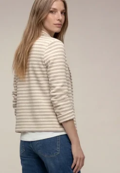 Basic Blazer mit Knöpfen und Streifen