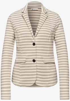 Basic Blazer mit Knöpfen und Streifen
