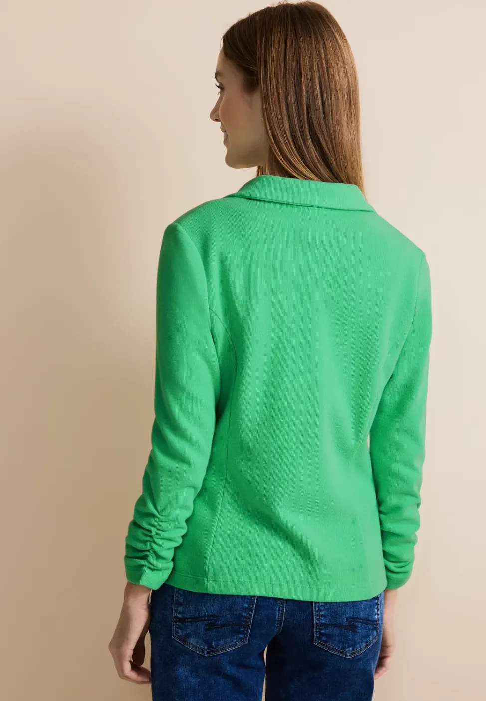 Basic Blazer mit Raffungen