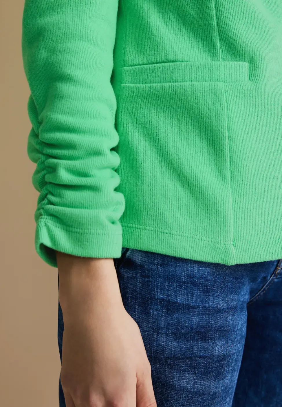 Basic Blazer mit Raffungen