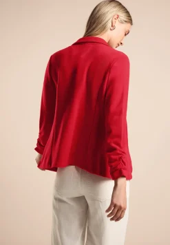 Basic Blazer mit Raffungen