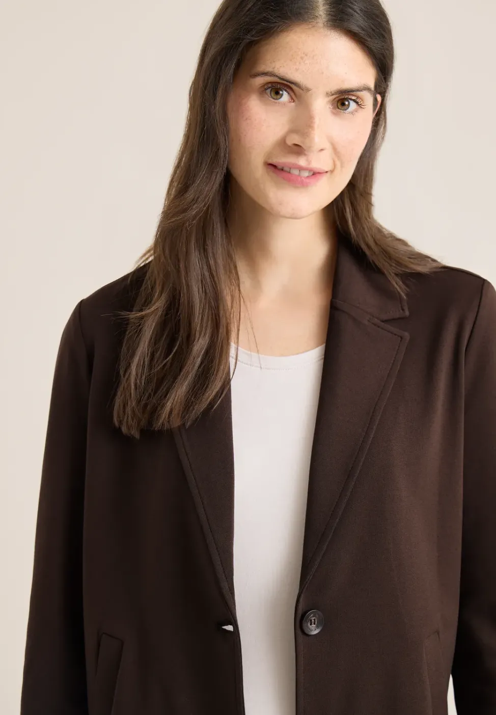 Basic Blazer mit Reverskragen