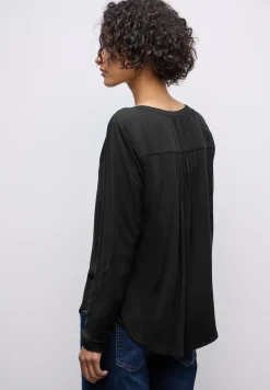 Basic Bluse in Unifarbe