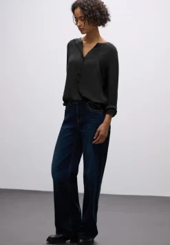 Basic Bluse in Unifarbe