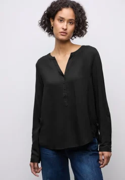 Basic Bluse in Unifarbe