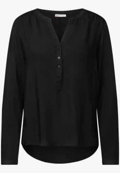 Basic Bluse in Unifarbe