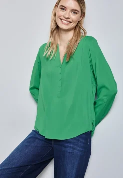 Basic Bluse in Unifarbe