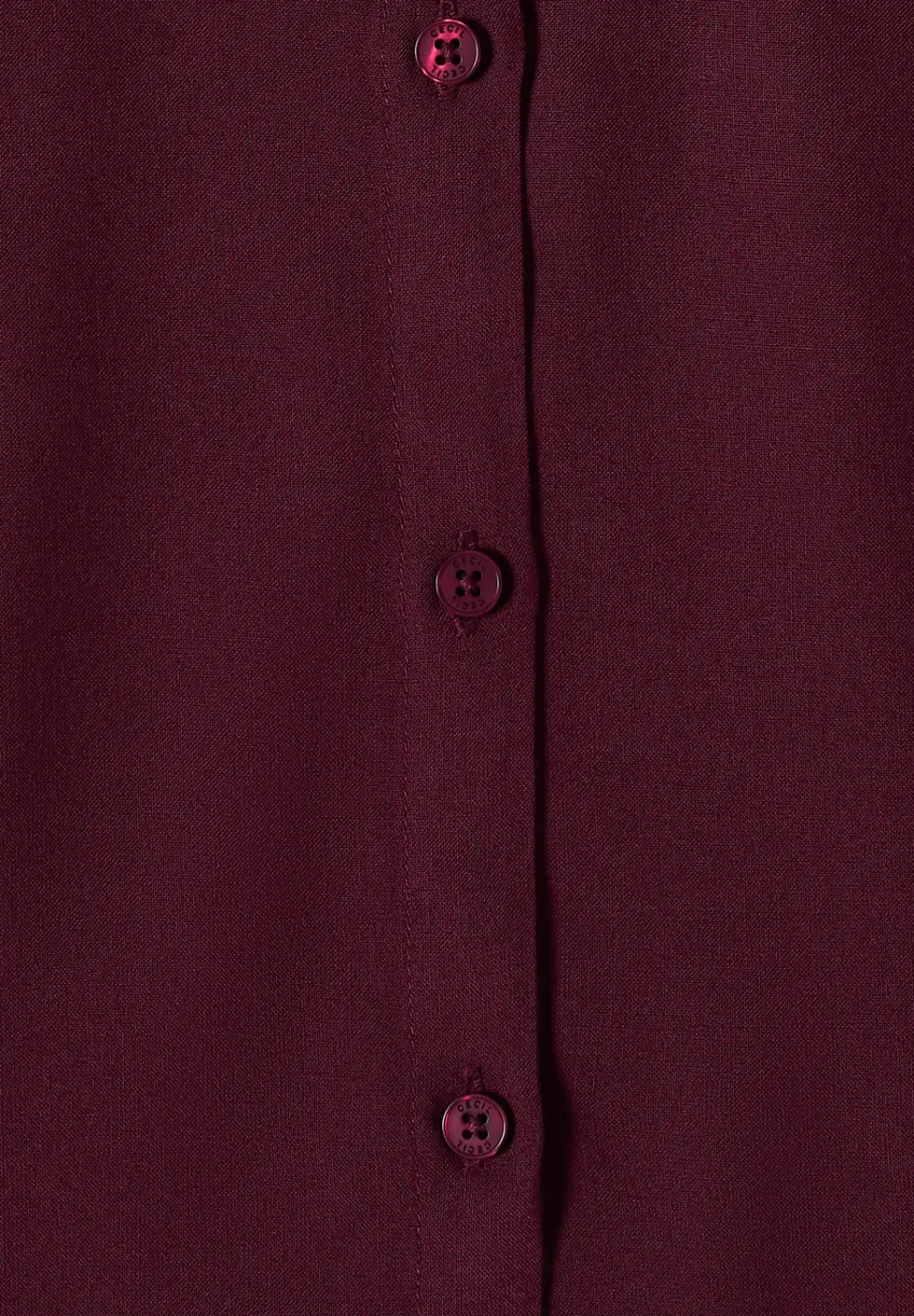 Basic Bluse mit Hemdkragen in Unifarbe