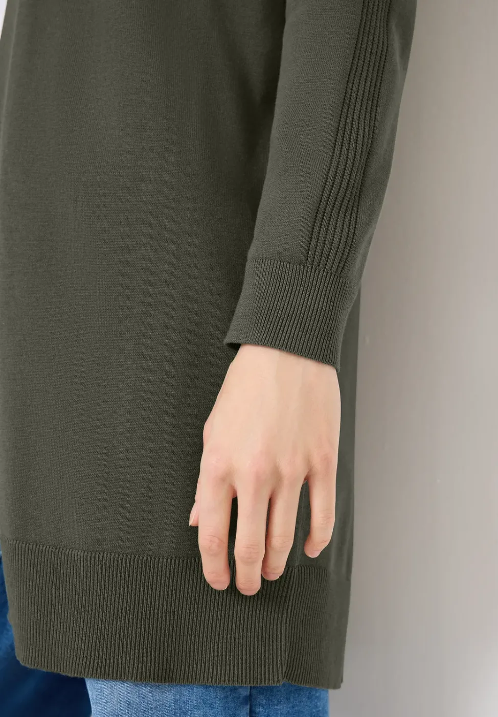 Basic Cardigan in langer Passform