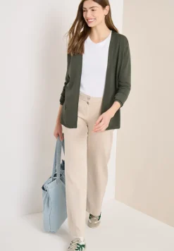 Basic Cardigan in offener Passform
