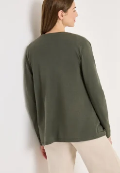 Basic Cardigan in offener Passform