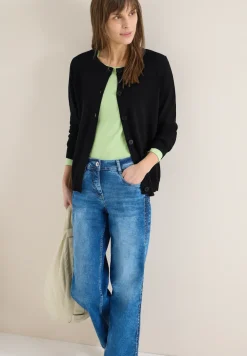 Basic Cardigan mit Rundhals