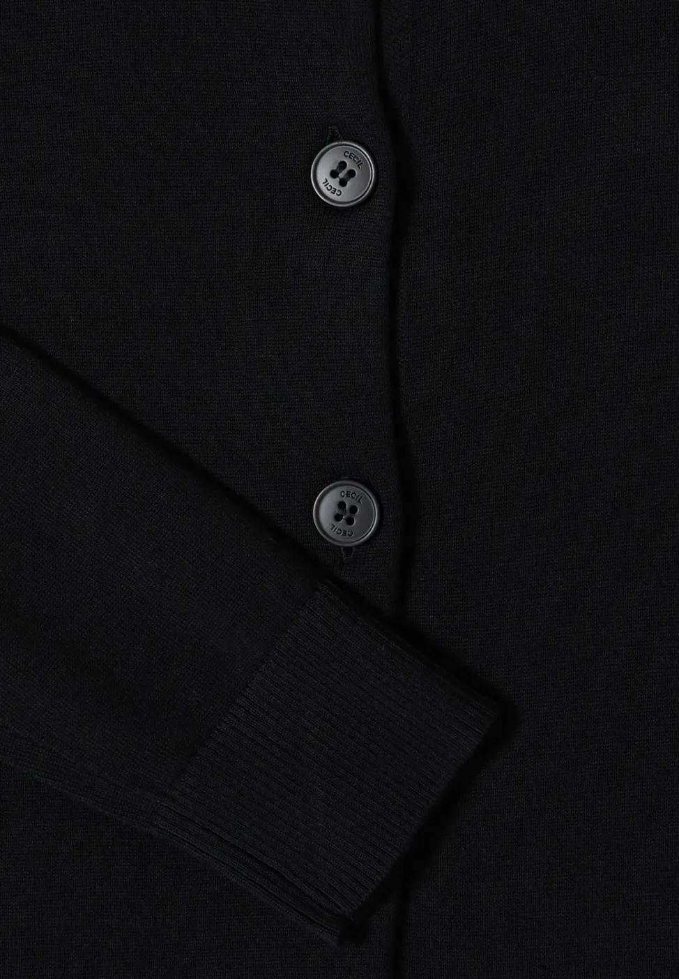 Basic Cardigan mit Rundhals