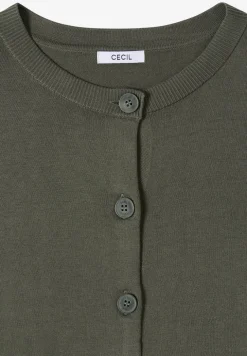Basic Cardigan mit Rundhals