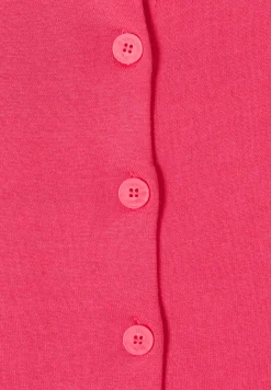Basic Cardigan mit Rundhals