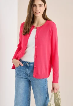 Basic Cardigan mit Rundhals