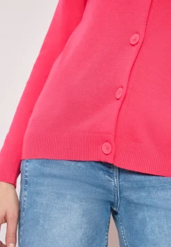 Basic Cardigan mit Rundhals